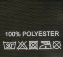 Textilní etikety černé 100% POLYESTER