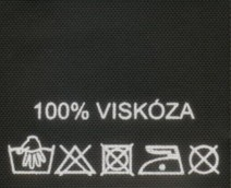 Textilní etikety černé 100% VISKÓZA