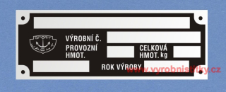 Výrobní štítek SPORTJACHT univerzální