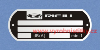 Výrobní štítek RIEJU