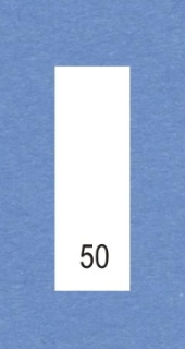 Velikostní číslo 50 bílé