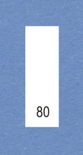 Velikostní číslo 80 bílé