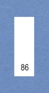 Velikostní číslo 86 bílé