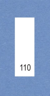 Velikostní číslo 110 bílé