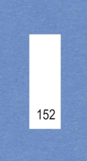 Velikostní číslo 152 bílé