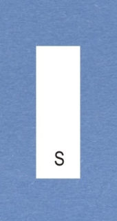 Velikostní číslo S bílé