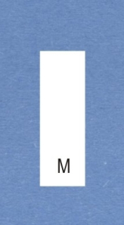 Velikostní číslo M bílé