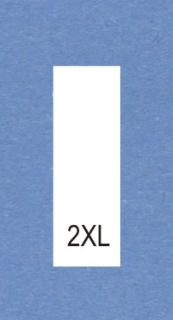 Velikostní číslo 2XL bílé