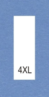 Velikostní číslo 4XL bílé