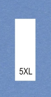 Velikostní číslo 5XL bílé