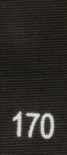 Velikostní číslo 170 černé