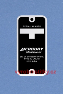 Výrobní štítek MERCURY