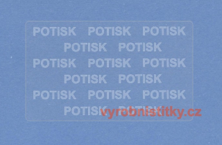 Přelep s podtiskem