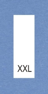Velikostní číslo XXL bílé